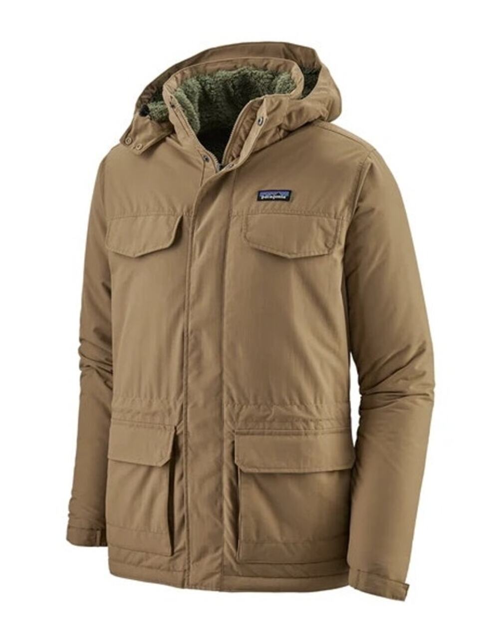 Patagonia Men's Isthmus Parka XS Tan Sherpa Lined Mojave Khaki